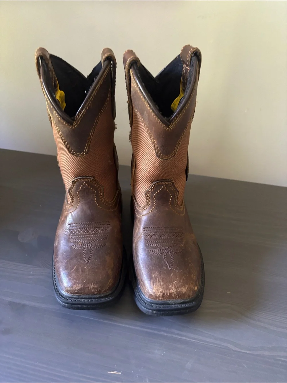 DP Work Boots in Brown and Tan